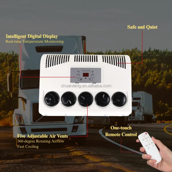 Split Truck Air Conditioner, 12V/24V, DC12V, 1800W - view 6