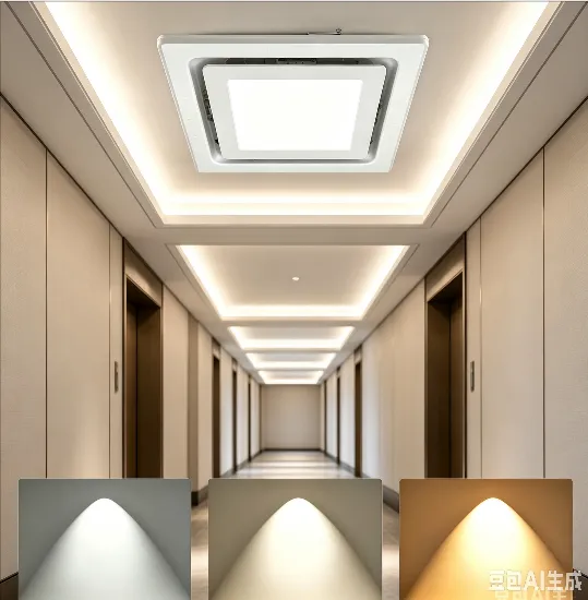 Square Ceiling Exhaust Fan, 8/10/12-Inch, CCT, LED - view 5