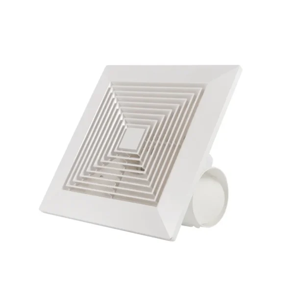 Square Ceilingwall Ventilation Fan, 110V-120V, Battery, ABS