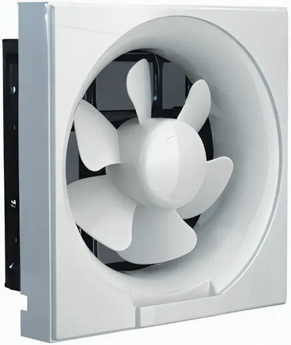 Square Exhaust Fan, 10", Plastic, Wall - view 2