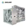 Square Exhaust Fan, Wall, Stainless, Steel, Axial