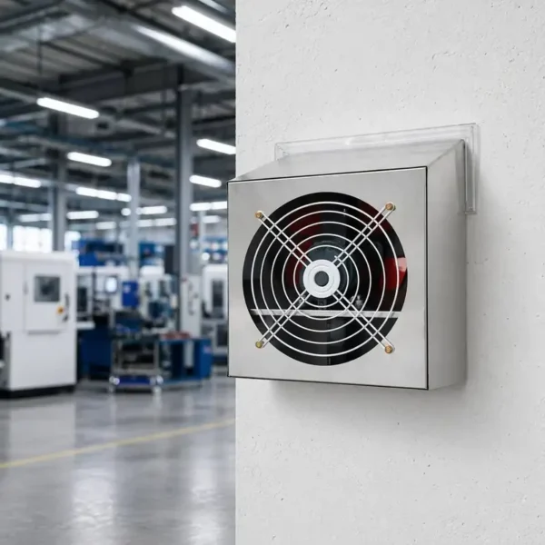 Square Wall-mounted Axial Fan, 220 V, Electric - view 3
