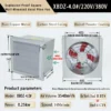 Square Wall-mounted Axial Fan, XBDZ-4, 250W, Explosion-Proof - view 6