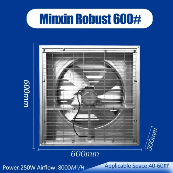 Standard Shutter Exhaust Fan, Stainless, Steel, 100%, Copper - view 2