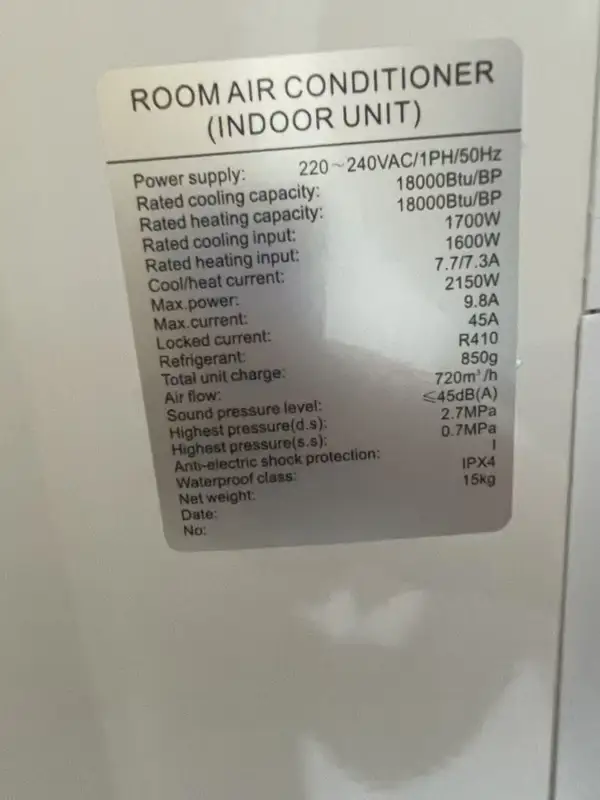 Standing Air Conditioner, 2HP, Inverter, 18000btu, R410A - view 5