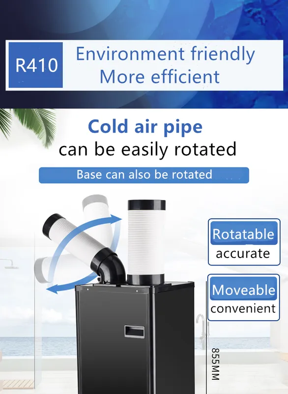 Standing Air Cooler, Portable, 230m3, R410A - view 4