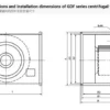 Standing Centrifugal Duct Fan, GDF, Stainless, Steel - view 4