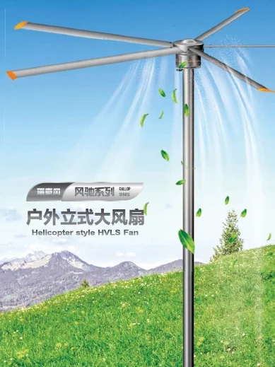 Standing Pole Hvls Fan, RTFANS, IP55, Waterproof, 220V - view 4