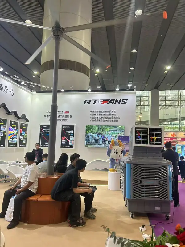 Standing Pole Hvls Fan, RTFANS, IP55, Waterproof, 220V - view 5