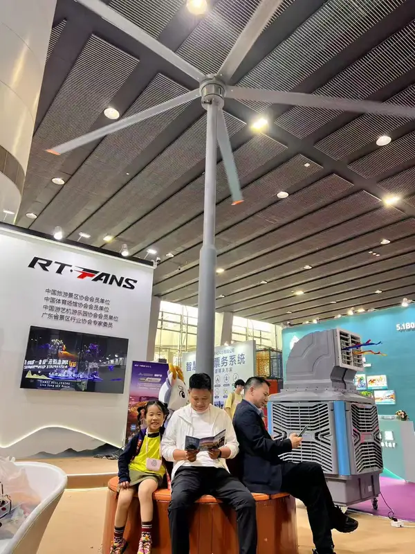 Standing Pole Hvls Fan, RTFANS, IP55, Waterproof, 220V - view 6