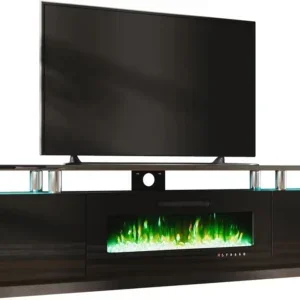 Stands with Electric Fireplace, 110V-240V, 750W