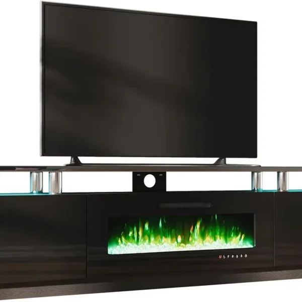 Stands with Electric Fireplace, 110V-240V, 750W