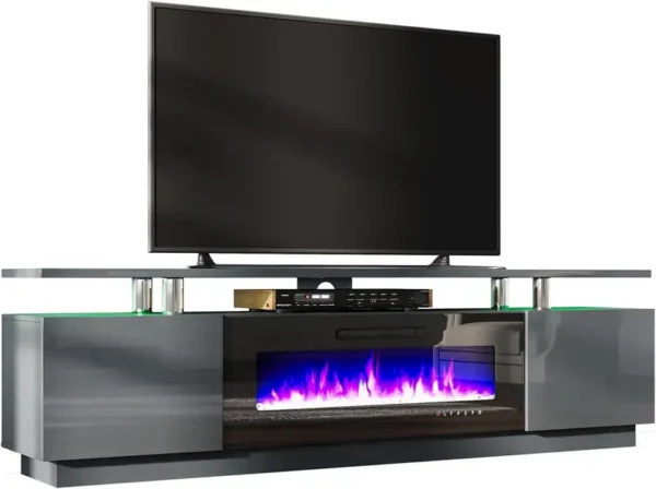 Stands with Electric Fireplace, 110V-240V, 750W - view 3