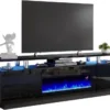 Stands with Electric Fireplace, 110V-240V, 750W - view 5