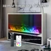 Steam Electric Mist Fireplace, 1200mm, Steel, 3D - view 2
