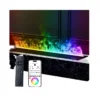 Steam Electric Mist Fireplace, 1200mm, Steel, 3D - view 4