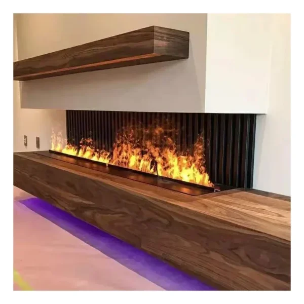 Steam Mist Water Fireplace, 3D, Steel