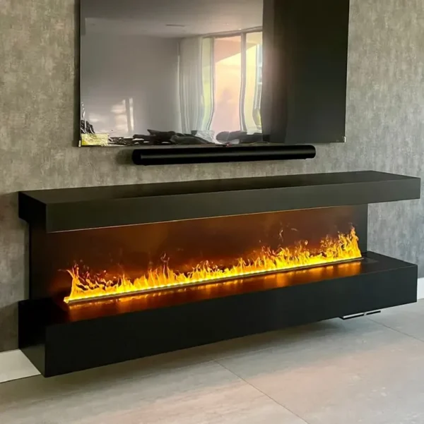 Steam Mist Water Fireplace, 3D, Steel - view 2