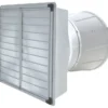 Steel Blade Exhaust Fan, Stainless, Wall, 380V - view 2