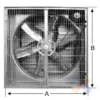 Steel Blade Wall-mounted Fan, 380V, Stainless - view 5