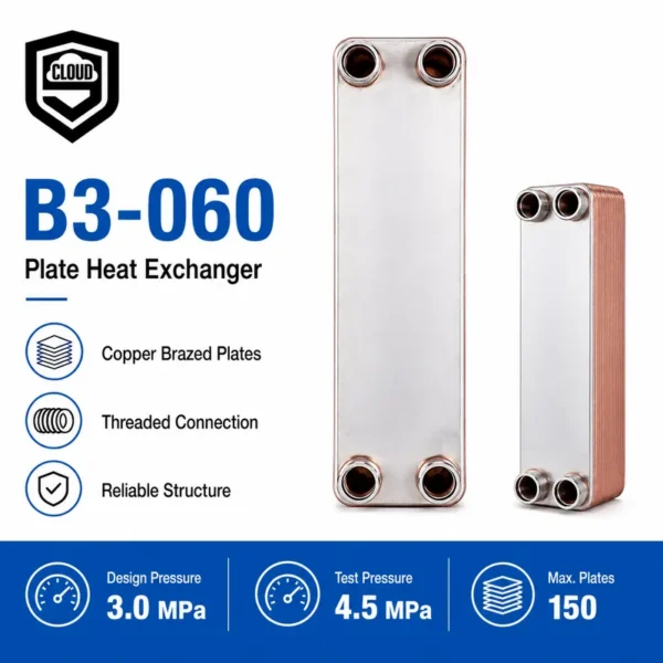 Steel Brazed Plate, Stainless, Stainless Steel - view 3