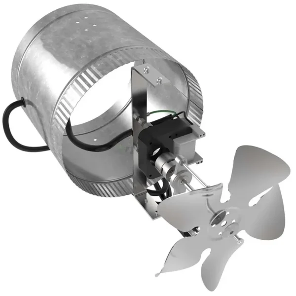 Steel Duct Boost Fan, 4", 6", 8", ETL - view 3