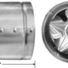 Steel Duct Boost Fan, 4", 6", 8", ETL - view 4