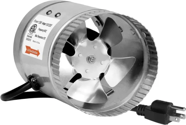 Steel Duct Boost Fan, 4", 6", 8", ETL - view 5