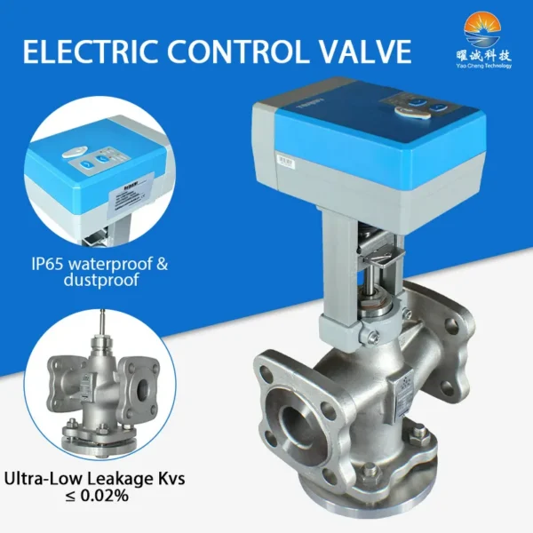 Steel Electric Control Valve, Stainless, 0-10V, 4-20mA - view 5