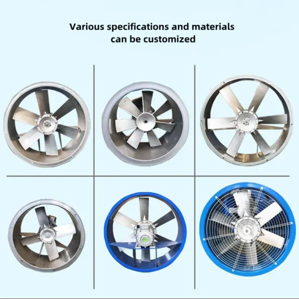 Steel Fan, 380V, 1000mm, Axial - view 3