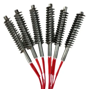 Steel Finned Tubular Heater, Stainless, 110 V