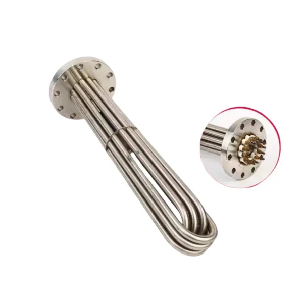 Steel Immersion Tubular Heater, 220V, 380V, Stainless, 8Kw - view 6