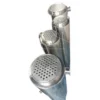 Steel Jacketed Heat Exchanger, Stainless, 4in, 6in