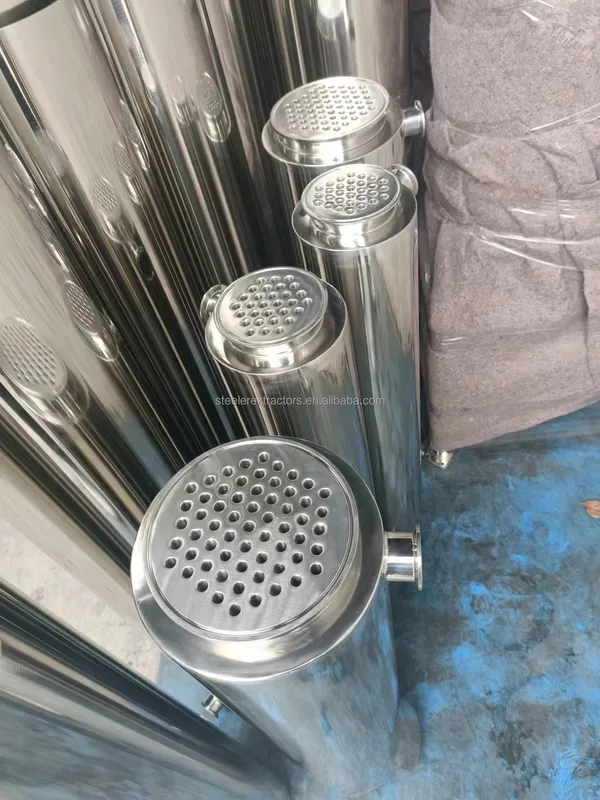 Steel Jacketed Heat Exchanger, Stainless, 4in, 6in - view 2