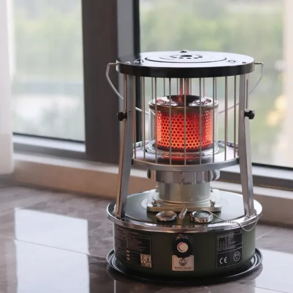 Steel Kerosene Heater, Portable, Stainless - view 4
