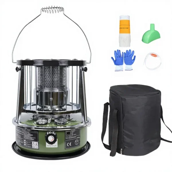Steel Kerosene Heater, Portable, Stainless - view 5