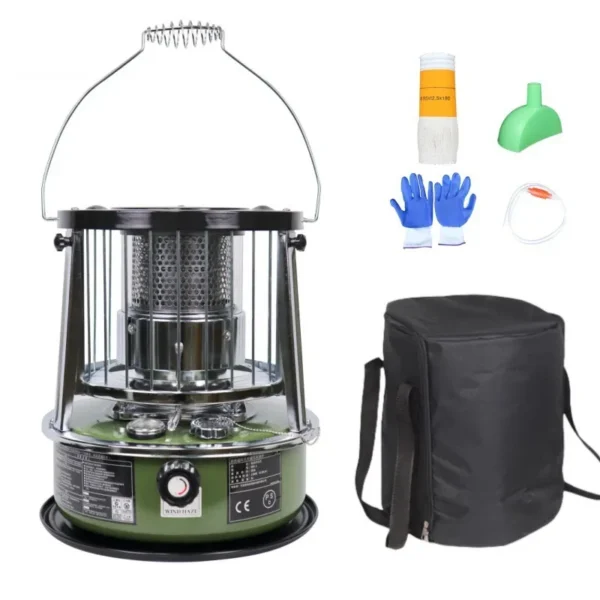 Steel Kerosene Heater, Stainless, Portable - view 6