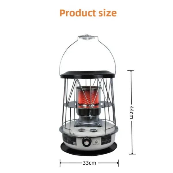 Steel Kerosene Stove, Portable, Stainless - view 2