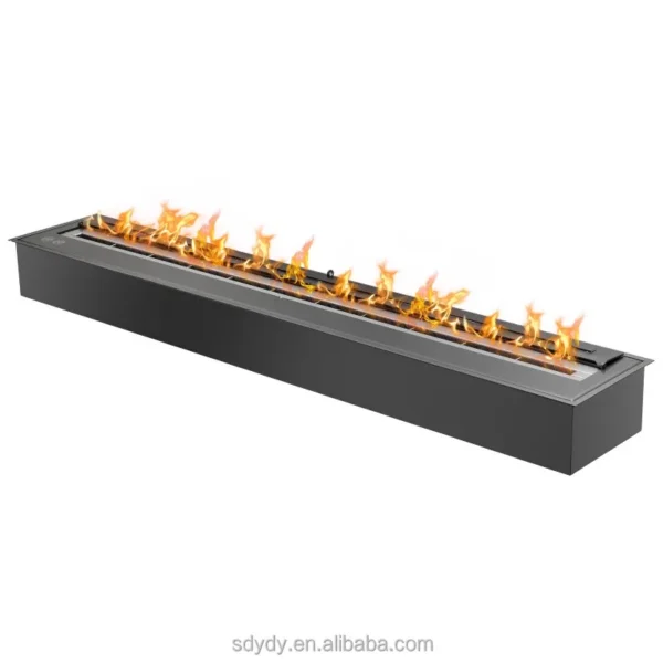 Steel Metal Ethanol Fireplace, Stainless Steel - view 2