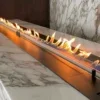 Steel Metal Ethanol Fireplace, Stainless Steel - view 5