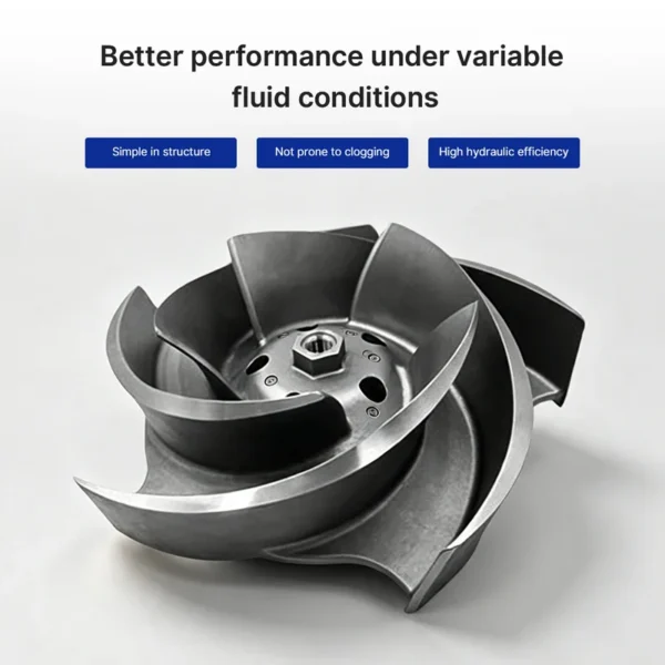 Steel Open Water Pump, Stainless, Stainless Steel - view 2