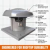 Steel Roof Exhaust Fan, DWT, 380V - view 8