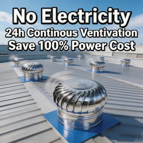 Steel Roof Turbine Ventilator, Stainless, 500mm, 12in - view 2