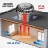 Steel Roof Turbine Ventilator, Stainless, 500mm, 12in - view 6