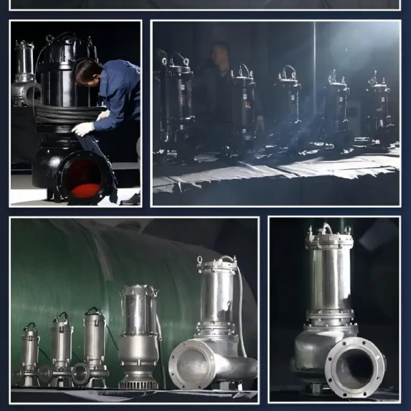 Steel Submersible Sewage Pump, Stainless, Centrifugal - view 5