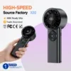 Stock Handheld Fan, LCD, USB, Portable, 100-Speed