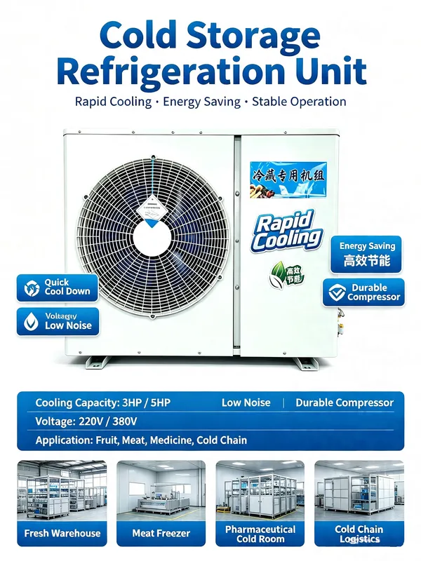 Storage Room Refrigeration Unit, AC 220V~240V, 3-7kW - view 4