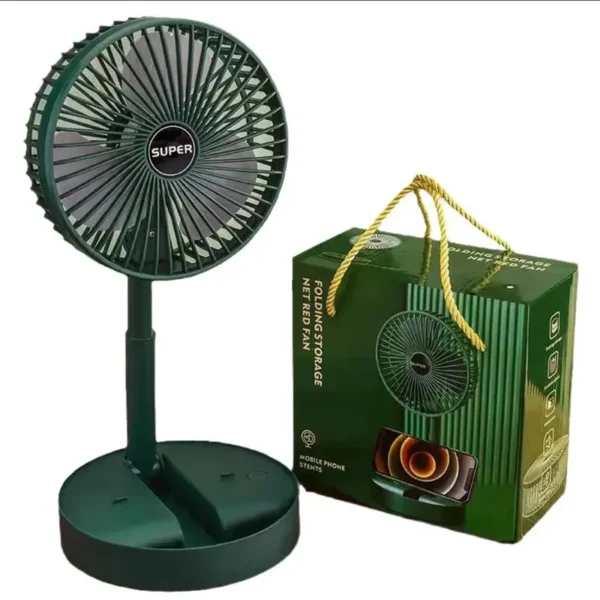 Storage Telescopic Folding Fan, USB, Plastic - view 6