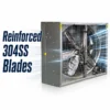Strong Industrial Axial Fan, 304, Stainless, Steel - view 3