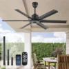Style Ceiling Fan, 60", Aluminum